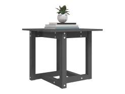 New Mesa de centro 50x50x45 cm madeira de pinho maciça PT685085 Cinzento