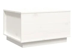 Mesa De Centro| Mesa de centro 60x50x35 cm madeira de pinho maciça PT330983 Branco