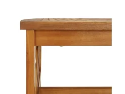New vidaxl Mesa de centro 102x50x43 cm madeira de acácia maciça Natural claro
