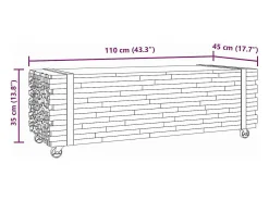 vidaxl Mesa de centro 110x45x35 cm madeira maciça teca^ Mesa De Centro