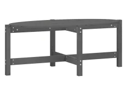Mesa De Centro|vidaxl Mesa de centro 118x63x45 cm madeira de pinho maciça cinza Cinzento