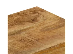Online Mesa de centro 100x50x35 cm madeira de mangueira maciça e aço PT479526 Castanho