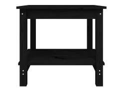 Mesa De Centro|vidaxl Mesa de centro 50x50x45 cm madeira de pinho maciça Preto
