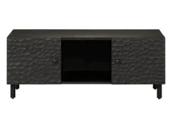 Mesa De Centro* Mesa de centro 100x54x40 cm madeira de mangueira maciça PT823839 Preto