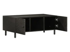 Mesa De Centro* Mesa de centro 100x54x40 cm madeira de mangueira maciça PT823839 Preto