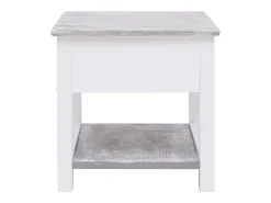 Mesa De Centro* Mesa de centro 40x40x40 cm madeira de paulownia PT943296 Cinzento