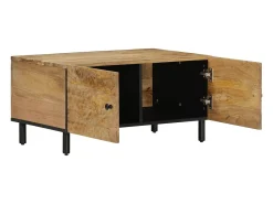Mesa De Centro*vidaxl Mesa de centro 80x50x40 cm madeira de mangueira maciça Natural claro