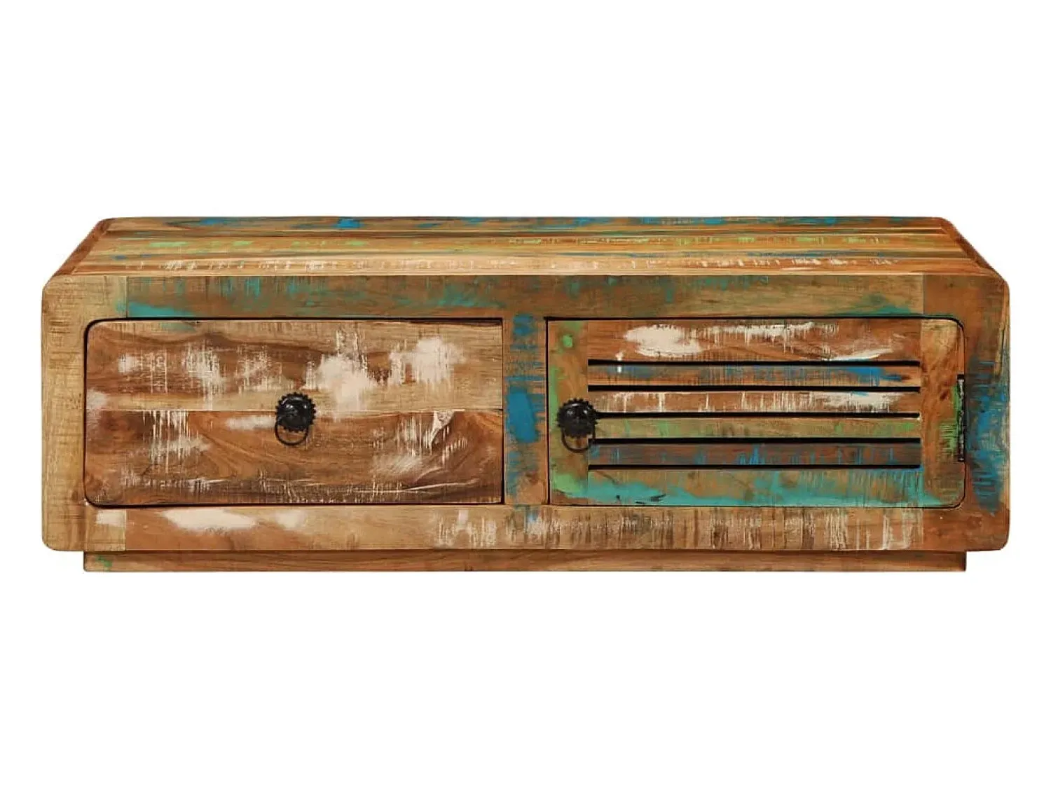 vidaxl Mesa de centro 89x55x29 cm madeira recuperada maciça^ Mesa De Centro