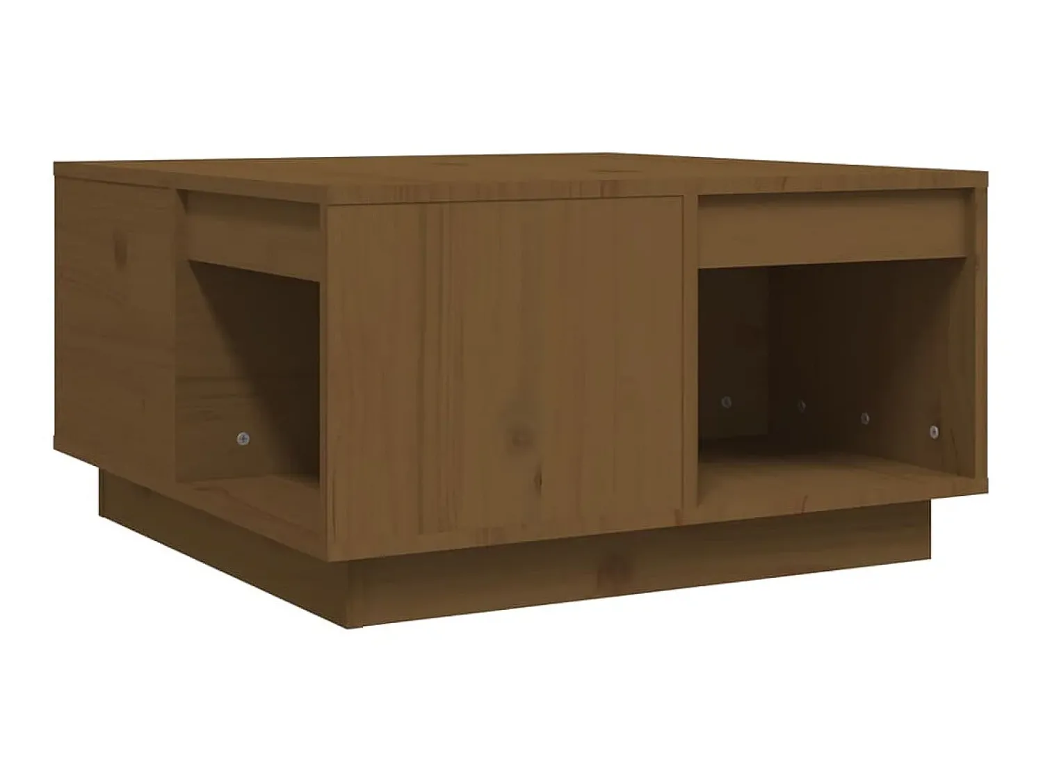 Hot Mesa de centro 60x61x32,5 cm madeira pinho maciça -mel PT839696 Castanho