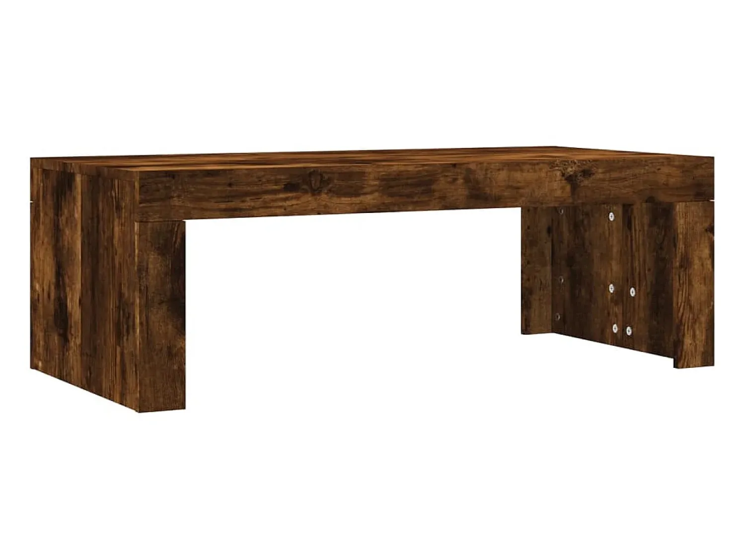 Mesa De Centro* Mesa de centro 102x50x36 cm madeira processada carvalho fumado PT268896 Castanho