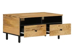 Mesa De Centro| Mesa de centro 80x54x40 cm madeira de mangueira maciça PT891484 Castanho