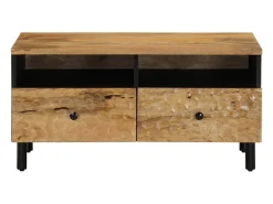 Mesa De Centro| Mesa de centro 80x54x40 cm madeira de mangueira maciça PT891484 Castanho