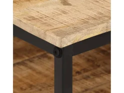 Mesa De Centro| Mesa de centro 100x50x35 cm madeira de mangueira áspera maciça PT768785 Castanho