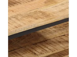 Mesa De Centro| Mesa de centro 100x50x35 cm madeira de mangueira áspera maciça PT768785 Castanho