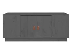 Mesa De Centro|vidaxl Mesa de centro 100x50x41 cm madeira de pinho maciça cinza Cinzento