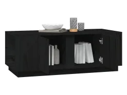 Mesa De Centro*vidaxl Mesa de centro 110x50x40 cm madeira de pinho maciça Preto
