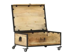 Mesa De Centro| Mesa de centro 70x50x33 cm madeira de mangueira maciça PT112746 Castanho
