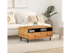 Mesa De Centro| Mesa de centro 80x54x40 cm madeira de acácia maciça PT169582 Castanho