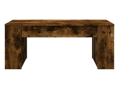 Mesa De Centro| Mesa de centro 102x55x42 cm madeira processada carvalho fumado PT622022 Castanho