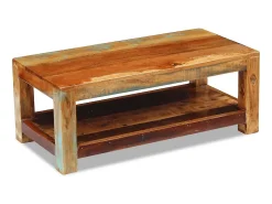 vidaxl Mesa de centro 90x45x35 cm madeira reciclada maciça^ Mesa De Centro