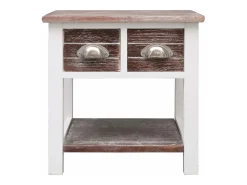 Discount Mesa de centro 40x40x40 cm madeira de paulownia PT460236 Castanho