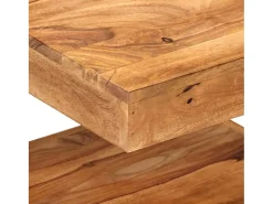 Mesa De Apoio* Mesa de centro 45x45x40 cm madeira de acácia maciça PT860988 Castanho