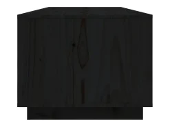 Hot vidaxl Mesa de centro 110x50x40 cm madeira de pinho maciça Preto