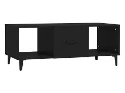 Mesa De Centro| Mesa de centro 102x50x40 cm madeira processada PT688445 Preto