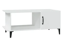 Mesa De Centro*vidaxl Mesa de centro 90x50x40 cm madeira processada Branco