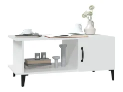 Mesa De Centro*vidaxl Mesa de centro 90x50x40 cm madeira processada Branco