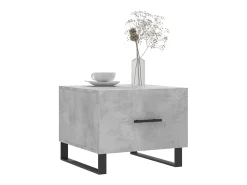 Mesa De Centro| Mesa de centro 50x50x40 cm madeira processada cinza cimento PT547572 Cinzento