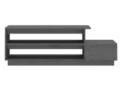Mesa De Centro|vidaxl Mesa de centro 120x50x40,5 cm madeira de pinho maciça Cinzento
