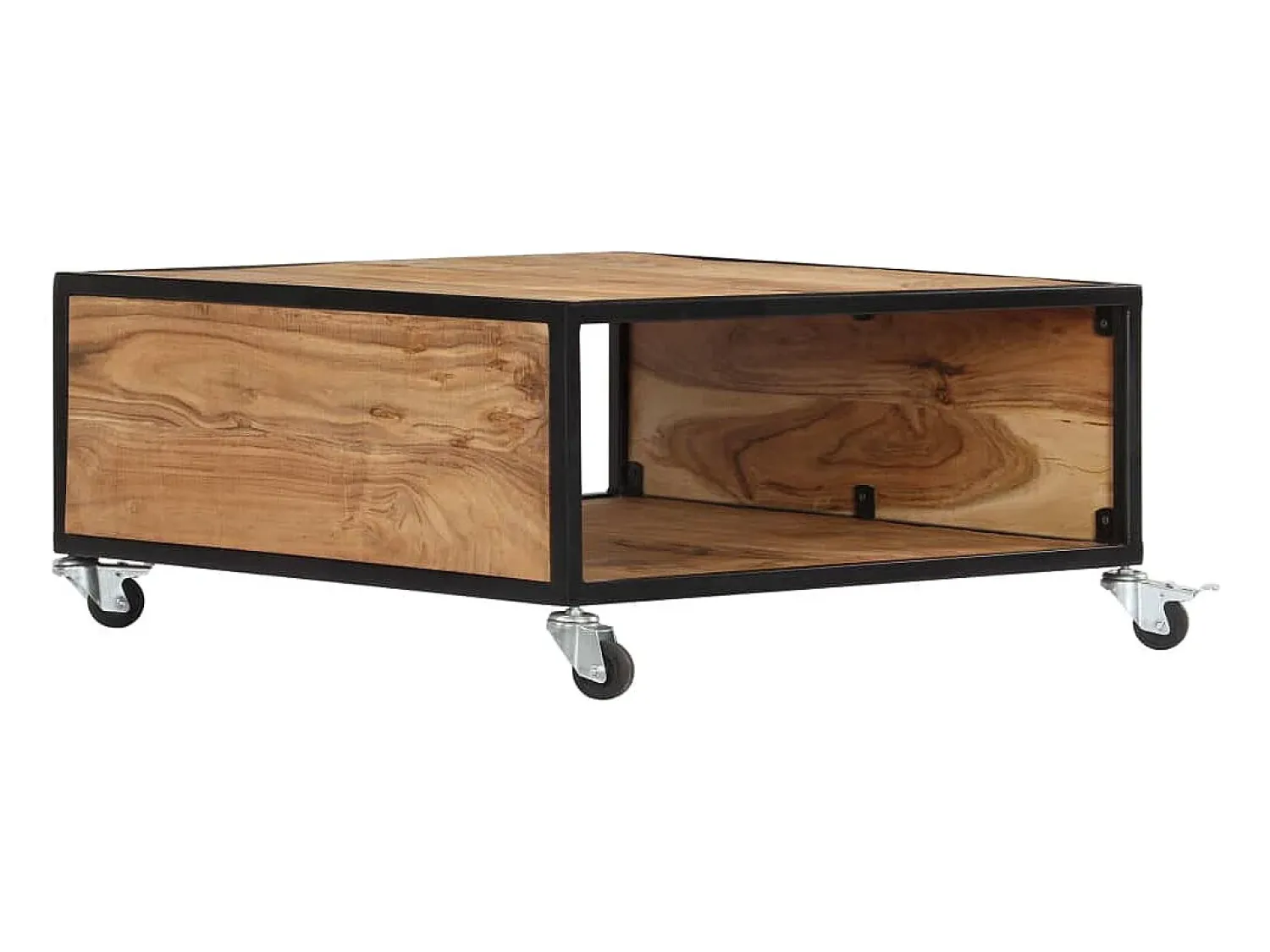 Mesa De Centro| Mesa de centro 70x70x32 cm madeira de acácia maciça PT992045 Castanho