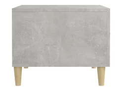 Mesa De Centro*vidaxl Mesa de centro 50x50x40 cm madeira processada cinza cimento Cinzento