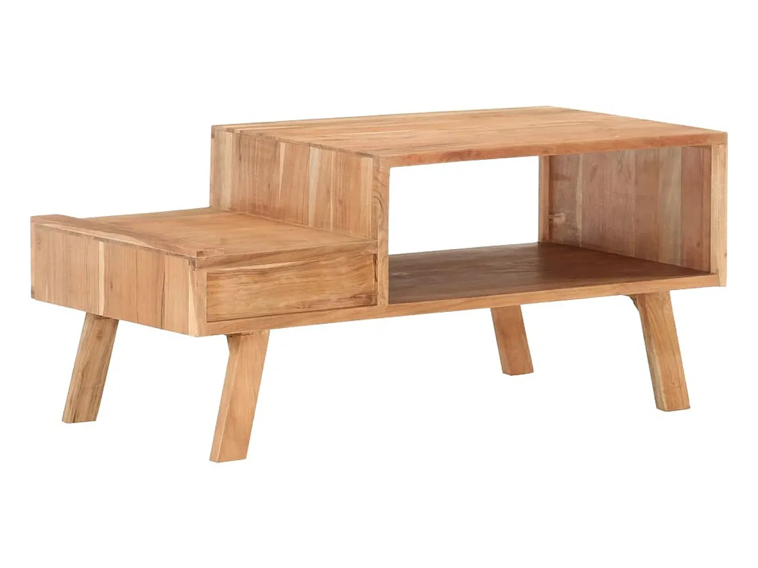 Mesa De Centro* Mesa de centro 100x50x45 cm madeira de acácia maciça PT161680 Castanho