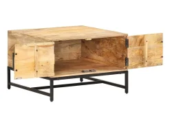 Discount Mesa de centro 67x67x45 cm madeira de mangueira maciça PT606197 Castanho