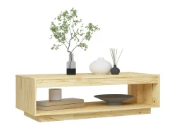 Mesa De Centro* Mesa de centro 110x50x33,5 cm madeira de pinho maciça PT311921 Castanho