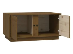 vidaxl Mesa de centro 80x50x40 cm madeira de pinho maciça castanho-mel^ Mesa De Centro