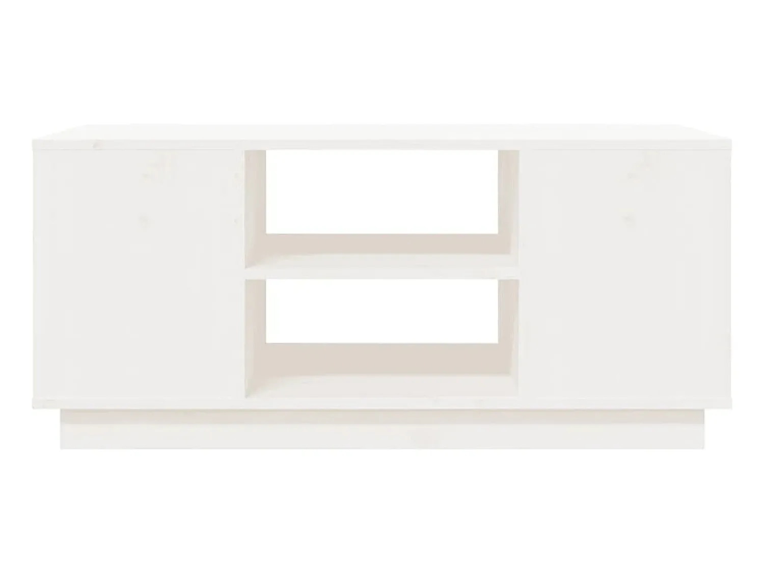 Best Mesa de centro 90x49x40,5 cm madeira de pinho maciça PT749540 Branco