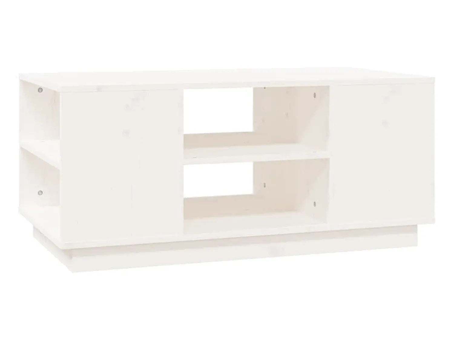 Best Mesa de centro 90x49x40,5 cm madeira de pinho maciça PT749540 Branco