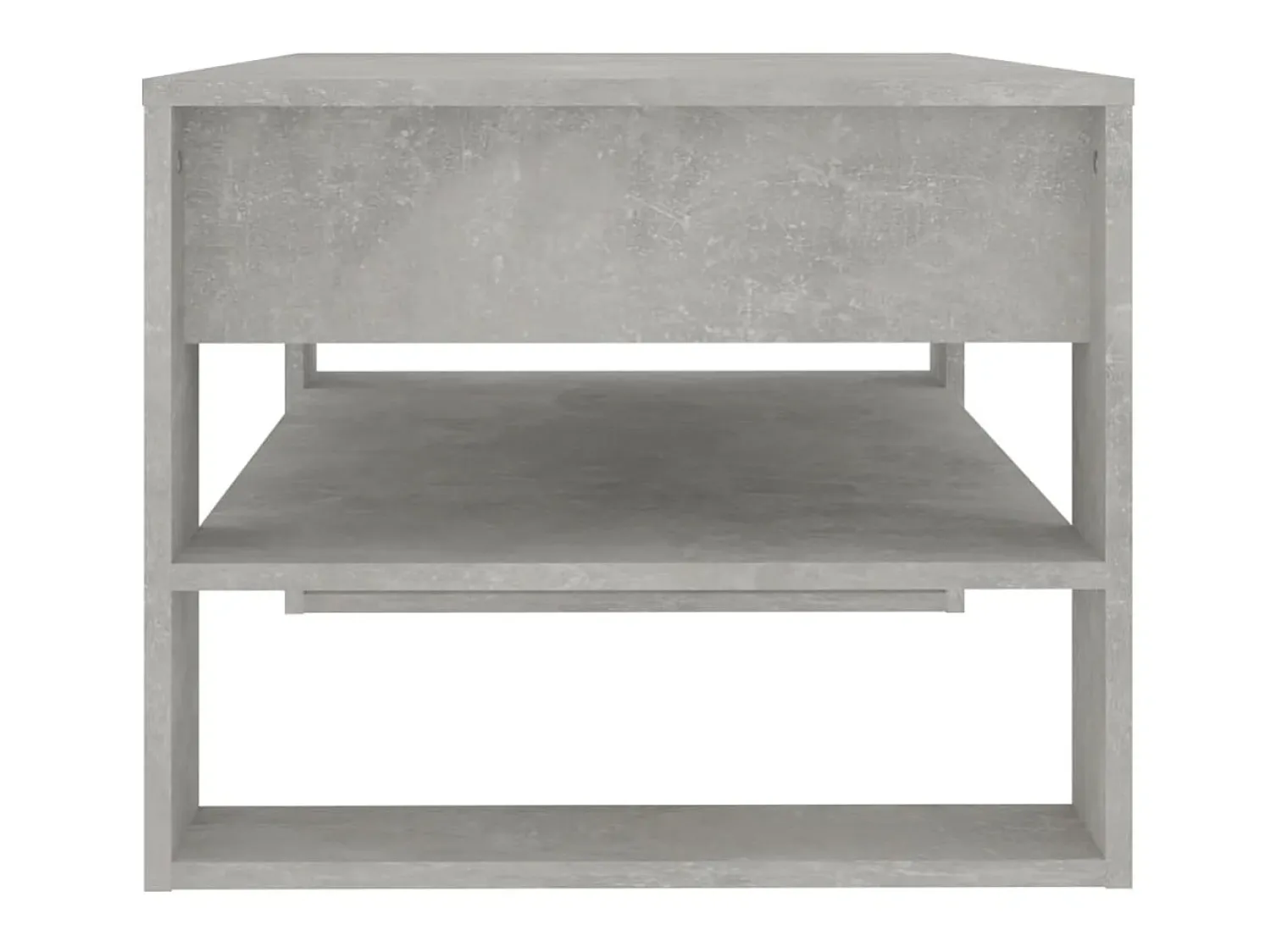Mesa De Centro| Mesa de centro 102x55x45 cm madeira processada cinza cimento PT801083 Cinzento