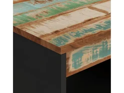 Mesa de centro 55x50x40 cm madeira recuperada maciça PT242664^ Mesa De Centro