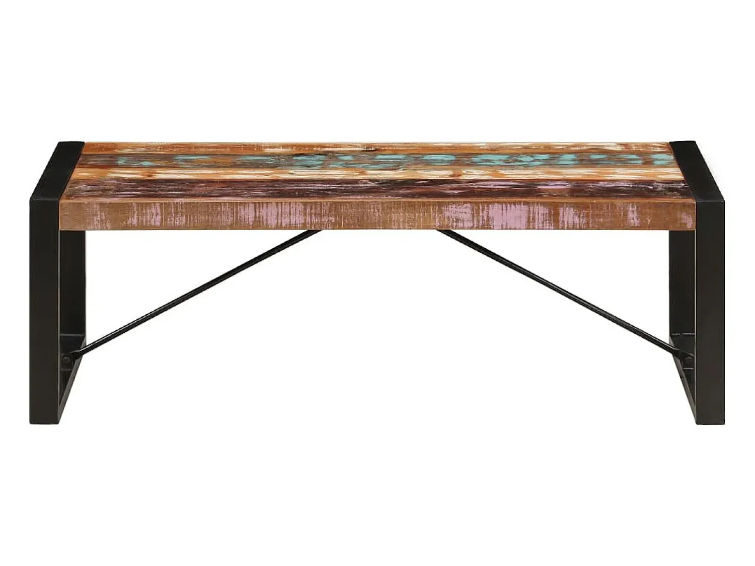 Mesa De Centro*vidaxl Mesa de centro 120x60x40 cm madeira recuperada maciça Multicor