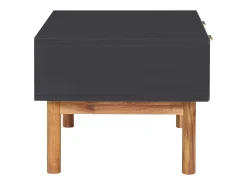 Best vidaxl Mesa de centro 90x50x40 cm madeira de acácia maciça e MDF Natural claro