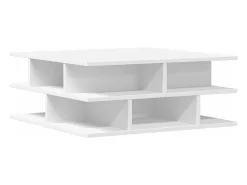 Mesa De Centro| Mesa de centro 70x70x29 cm madeira processada PT530032 Branco