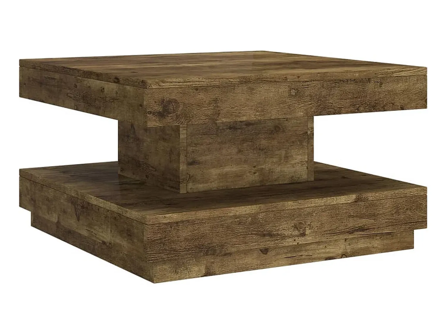 vidaxl Mesa de centro 60x60x35 cm MDF castanho-escuro^ Mesa De Centro
