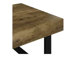 Mesa De Centro*vidaxl Mesa de centro 120x60x40 cm MDF e ferro -escuro e preto Castanho