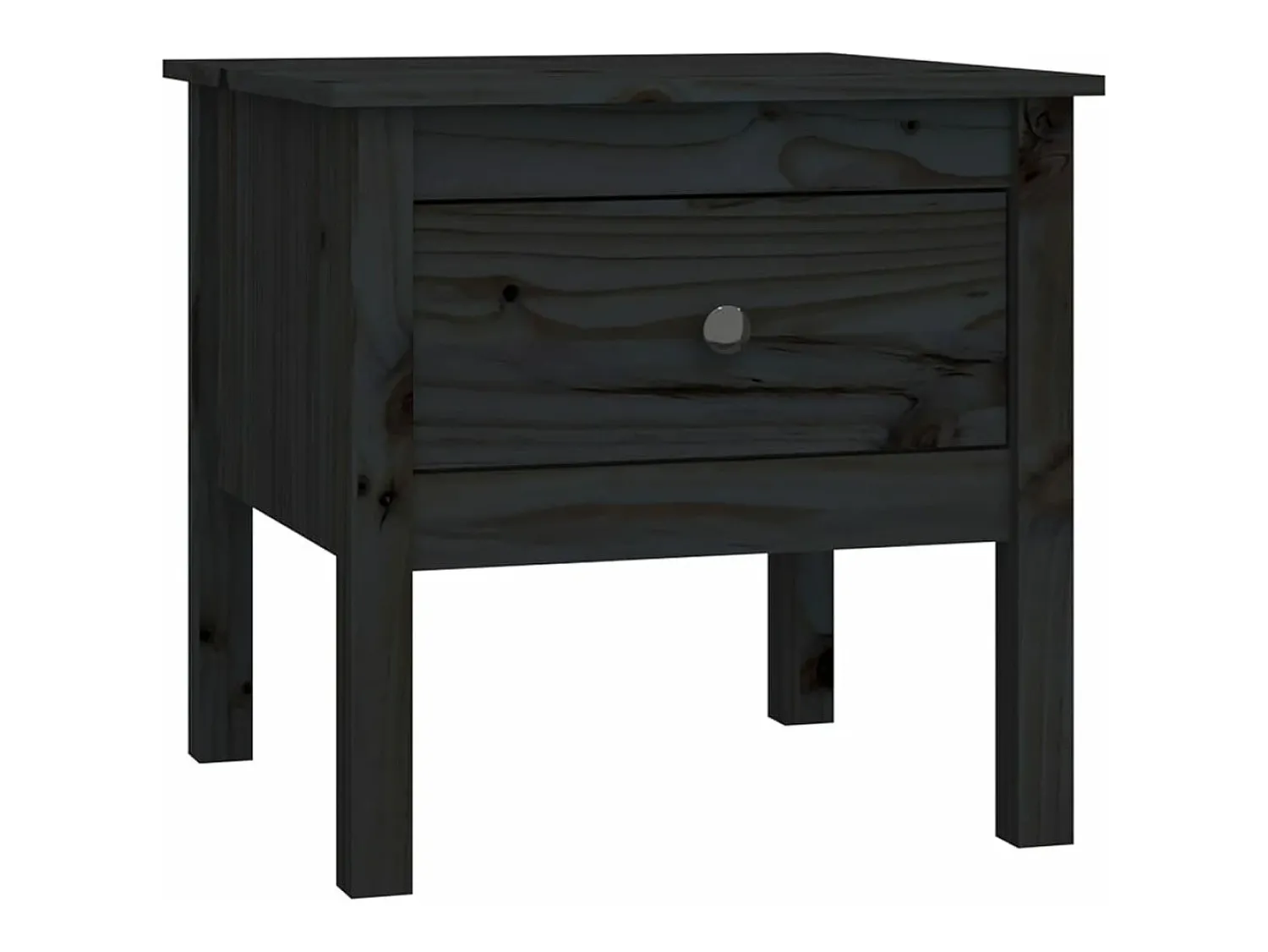 Mesa De Centro* Mesa de centro 50x50x49 cm pinho maciço PT704139 Preto