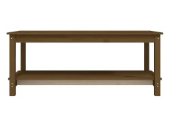 Mesa De Centro*vidaxl Mesa de centro 110x55x45 cm pinho maciço castanho mel Natural claro