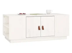 Mesa De Centro*vidaxl Mesa de centro 100x50x41 cm pinho maciço Branco